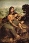 LEONARDO da Vinci The Virgin and St Anne France oil painting artist